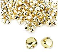 Augshy Lot de 50 clochettes de 11,2 cm en Vrac pour décoration de Noël pour la Maison et Les Animaux domestiques (doré)