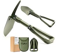 AugTouf Pelle de Camping Pliante Militaire, Pelle de Survie Tout-Terrain en Acier à Haute teneur en Carbone (45,7 cm - Olive)