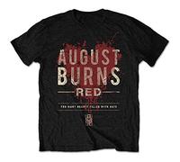 August Burns Red - T-Shirt # S Black Unisex # Hearts Filled [Import]