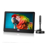 August DA900D TV Portable Rechargeable 9” avec Enregistreur TNT HD | Lecteur Multimédia USB, EPG 7 jours, Entrées HDMI/AV, Sortie Audio, Mini TV sur Secteur/12V pour Caravane Camping-car Maison