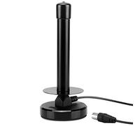 August DTA250 - Antenne TV Interieur Puissante TNT HD - Portable Numérique Discrète pour Télévision Radio Dab/Récepteur TV USB - UHF Magnétique Aimant - Compatible DVB-T/DVB-T2 MPEG4 (H.264) - Noir