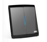 August DTA300 - cAntenne TV Interieur Puissante Amplifiée TNT HD Numérique - Filtre 4g, Haut Gain, Booster, Petite et discrète, France Belgique, UHF VHF, Cable 2m, Maison, Caravane - Noir