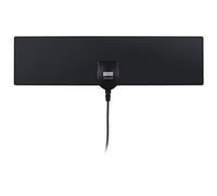 August DTA420 - Antenne TV Intérieur Puissante TNT HD - Haut Gain Extra Plate Discrète Attache Fenêtre Vitre Mural Autocollante Universelle Télévision Numérique - Noir