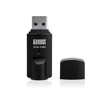 Clé USB TNT August Récepteur tnt hd usb décodeur et enregistreur - august dvb-t202 - tuner tv et radio pour pc windows 10, 8, 7 - contrôle du direct dvb-t