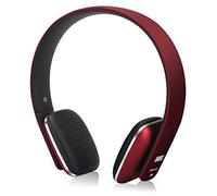 August EP636 - Casque Bluetooth Sans Fil aptX - Homme Femme NFC Micro Audio Stéréo Supra Aural Ultra-léger Confortable, Batterie 14H d'autonomie Wireless - Compatible Android, Apple, Windows - Rouge