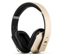 August EP650 - Écouteurs avec micro - circum-aural - Bluetooth - sans fil - NFC* - jack 3,5mm - or Or G