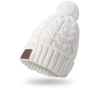 August EPA30 - Bonnet Bluetooth avec écouteurs stéréo sans Fil - Bonnet tricoté d'hiver Rechargeable avec Microphone Mains Libres Cadeaux pour Homme Femme Unisexe Adulte Ado Imperméable Lavable