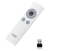 August LP200 - Télécommande PowerPoint Présentation Pointeur Laser - Diapo Ordinateur USB sans Fil Keynote Prezi Slide - Compatible PC Windows 11, 10, 8, 7, Mac Linux, Chrome - Blanc