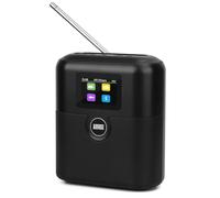 August MB330 - Radio Portable Dab+ Rechargeable - Radio Dab FM avec RDS, 60 Préréglages, Haut-Parleur Bluetooth, AUX 3,5 mm, Réveil Double Alarme et Affichage LCD - Noir