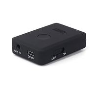 August MR250 Transmetteur Bluetooth TV Jack 3.5mm - Adaptateur Audio Bluetooth 5.2 et aptX pour TV PC Projecteur HiFi - Batterie 10H Rechargeable USB-C - Noir
