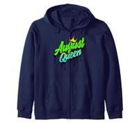 August Queen Leo Vierge Anniversaire Queens Femmes Filles Drôle Amusant Sweat à Capuche