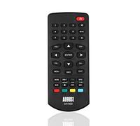 August RM100D Télécommande avec batterie pour téléviseur August DA100D/DA383D/DA900D DVB-T2 10"