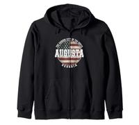 Augusta Georgia, Drapeau américain Vintage Sweat à Capuche
