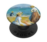 Auguste Renoir - Figurines sur la Plage PopSockets PopGrip Adhésif