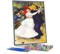 Auguste Renoir Kit de peinture par numéros pour adultes et enfants Dance At Bougival 1883 Décoration murale