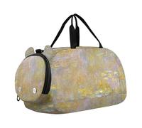 Auguste Renoir Sac de sport pour filles Motif peinture piano Sac fourre-tout de voyage Sac de week-end Sac de sport pour garçons, Peinture nénuphar Claude Monet 1, Classique
