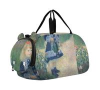 Auguste Renoir Sac de sport pour filles Motif peinture piano Sac fourre-tout de voyage Sac de week-end Sac de sport pour garçons, Auguste Renoir Imprimé floral, Classique