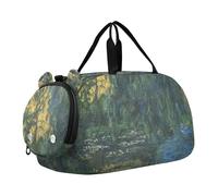 Auguste Renoir Sac de sport pour filles Motif peinture piano Sac fourre-tout de voyage Sac de week-end Sac de sport pour garçons, Claude Monet Nénuphar Saule, Classique