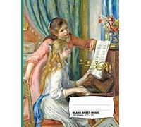 Auguste Renoir Two Young Girls At The Piano Blank Sheet Music Notebook