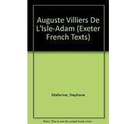 Villiers De L'Isle-Adam, Textes Littâeraires A. W. Raitt, Stâephane Mallarmâe (Auteur)