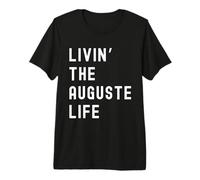 Auguste Vivant la Vie de Auguste Nom Amusant T-Shirt Haut de Gamme