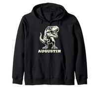 Augustin Cadeau Prénom Personnalisé Garçon Dinosaure Sweat à Capuche