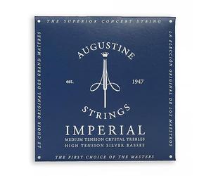 Augustine 650477 Imperial Blue Label Jeu de Cordes pour Guitare classique tension forte/forte