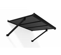 Augustine auvent de porte en aluminium 1.1m Palram - Canopia noir Heat Block
