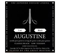 Augustine Cordes de guitare classiques en nylon noir - basse tension