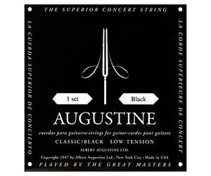 Augustine Cordes de guitare classiques en nylon noir - basse tension