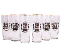 Augustiner Bräu Munich Lot de 6 gobelets en diamant 0,5 l