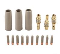 AugustknowU 16 pièces de revêtement pour assemblage de buse de protection pour équipement de soudage 15AK conçu pour une performance fiable dans une utilisation répétée à haute température