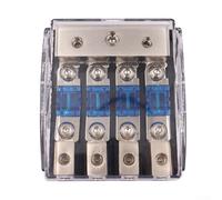AugustknowU 2/3/4 voies pour mini porte-fusible à lame stéréo, alimentation audio de voiture, bloc de distribution (4 voies)
