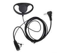 AugustknowU Adaptateur de casque à trou unique type D 2,5 mm avec bouton PTT pour HYT TC-310 TC-320 T5628 T6200C et modèles compatibles T-Series