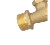 AugustknowU Bavoir de tuyau en laiton avec entrée MIP de 1,9 cm et sortie MHT de 1,9 cm, compatible avec les tuyaux d'arrosage standard (1/2)