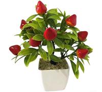 AugustknowU Bonsaï artificiel décoratif en pot pour intérieur, salon, chambre à coucher, bureau, table (C)