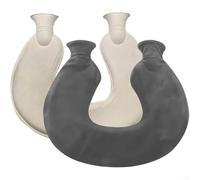 AugustknowU Bouillotte réutilisable pour la chaleur hivernale, chauffe-mains en forme de U et soutien du cou, construction en tissu doux, 36,5 x 31,5 cm, simple à utiliser à la maison ou au bureau