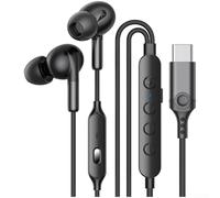 AugustknowU Casque de jeu filaire de type C et 3,5 mm avec suppression du bruit pour iPhone 16 et téléphones avec pilotes de 10 mm et faible performance de latence (D)