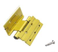 AugustknowU Charnière de rechange en alliage d'aluminium de type 50 pour fenêtre coulissante avec plaques renforcées de 3 0 mm et ouverture complète à 180 degrés (style B doré)