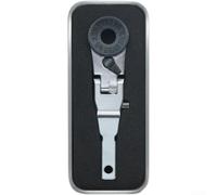 AugustknowU Clé à cliquet compacte en alliage d'acier avec tête plate et fonction d'adaptateur multifonction pour les besoins d'entretien sur le terrain (2)