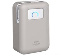 AugustknowU Coque de protection en silicone compatible avec Anker pour Nano 45 W Power Bank 10 000 mAh pour protection contre les chutes et les rayures (gris)