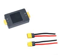 AugustknowU Coulomb Compteur de puissance intégré pour modèles réduits d'avions conçus pour un fonctionnement 8-150 V CC et un débit bidirectionnel (noir avec )