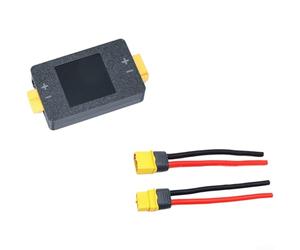 AugustknowU Coulomb Compteur de puissance intégré pour modèles réduits d'avions conçus pour un fonctionnement 8-150 V CC et un débit bidirectionnel (noir avec )