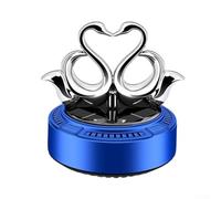 AugustknowU Désodorisant solaire rotatif pour voiture sur le thème du cygne avec fonction d'aromathérapie en utilisant des ingrédients parfumés sans danger dérivés de plantes (bleu)