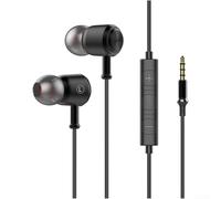 AugustknowU Écouteurs intra-auriculaires filaires type C de 3,5 mm avec boutons multifonctions et micro intégré pour un contrôle intelligent des appareils (D)