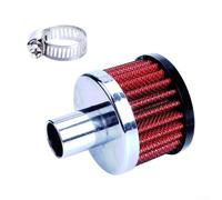 AugustknowU Filtre de reniflard de carter chromé pour col de carburateur 3/4" avec tissu non tissé et construction en fer
