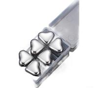 AugustknowU Glaçons réutilisables en forme de cœur fabriqués en acier inoxydable 304 de qualité supérieure pour une performance thermique constante et une sécurité (C)