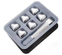 AugustknowU Glaçons réutilisables en forme de cœur fabriqués en acier inoxydable 304 de qualité supérieure pour une performance thermique constante et une sécurité (I)