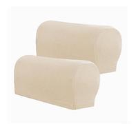 AugustknowU Housse d'accoudoir de canapé en polyester avec design antidérapant pour chaises de salon et accoudoirs de 45,5 à 53 cm de long (kaki)