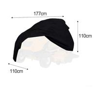 AugustknowU Housse de protection robuste pour tondeuse à gazon autoportée avec cordon de serrage, en tissu Oxford 210D, imperméable et coupe-vent, pour différentes marques de tondeuses autoportées